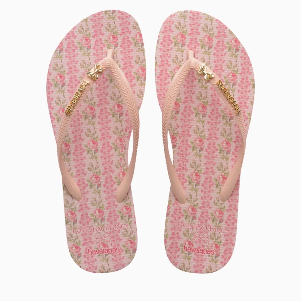 LoveShackFancy x Havaianas Strawberry Macaroon/Ballet Rose Sandals